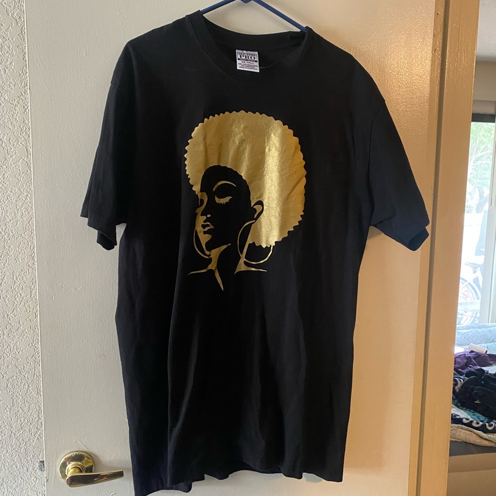 Afro lady t-shirt